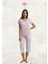 Kadın Giyim Kısa Kol V Yaka Dantel Detaylı Pembe Kapri Pijama Takımı L1.AR.325.3.001 3