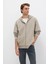 Erkek Kapüşonlu Fermuarlı Sweatshirt M0S10520 Sis Gri 1