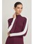Bordo Uzun Kollu Şerit Detaylı Triko 4