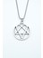 Heartagram Gümüş Kaplama Örme Zincir Kolye 1
