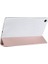 Samsung Tablet ile Uyumlu Tablet Kılıfı Smart Cover Uyku Modlu Standlı Arkası Sert Şeffaf Kapak (Rosegold, Galaxy Tab A9 X110) 2