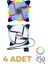 4 Adet 120MM Rainbow Rgb Kasa Fanı Renkli Gökkuşağı Fanı 2