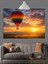 Sıcak Hava Balonu Gün Batımı Dekoratif Kanvas - Mdf Ahşap Tablo 1