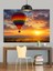 Sıcak Hava Balonu Gün Batımı Dekoratif Kanvas - Mdf Ahşap Tablo 2