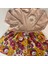 434524 Kız Çocuk Sunny Bloom Elbise (Çiçek Desenli Etek, Gülen Çiçek Aplikeli Üst) 2