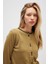 Risa Düz Örgü, Kadın Triko Hırka - Zeytin Yeşili 5