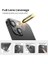 Iphone Alüminyum Alaşım Çerçeveli Tempered Glass Kamera Lens Koruyucu (Iphone 13,) 3