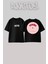 Blackpink Rose 6 Tasarım Sırt Baskılı Pamuk Siyah Oversize T-Shirt 1