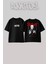 Slipknot 1 Tasarım Sırt Baskılı Pamuk Siyah Oversize T-Shirt 1