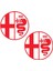 Alfa Romeo Otomobil Yan Kapı Logo Sticker Etiket Modeli 1