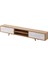 Soft Tv Sehpası Beyaz / Meşe 170 cm 3