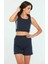 Yan Şeritli Crop Büstiyer Şort Ikili Takım 1