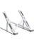 Katlanabilir Laptop Standı, Metal Dizüstü Bilgisayar Standı, Macbook, Notebook, 10-17 Inç Laptop Uyumlu, Taşınabilir Ergonomik Gümüş Bilgisayar Standı 1
