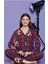Ekose Ayılı Gömlek Yaka Süet Pijama Takımı 1