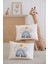 %100 Pamuk Isme Özel 2li Ekru Bebek Yastık Kılıfı 35X45 Cm-Gökkuşağı 1