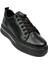 054 Siyah Deri Erkek Sneaker 1