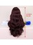Koyu Kızıl Kahve Tül Peruk 5