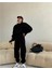 Unisex 3 Iplik Içi Pamuklu Bol Oversize Paçası Lastikli Jogger Eşofman Takım 1