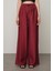 Kadın Düz Renk Beli Lastikli Bol Paça Pantolon 1