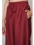 Kadın Düz Renk Beli Lastikli Bol Paça Pantolon 3