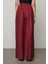 Kadın Düz Renk Beli Lastikli Bol Paça Pantolon 4