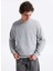 Bisiklet Yaka Gri Erkek Sweatshırt 12279677_JJGRADY Sweat Crew Neck 1