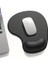Bilek Destekli Ergonomik Kaymaz Taban Mouse Pad, Masa Pedi Siyah 3