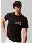 Bisiklet Yaka Baskılı Siyah Erkek T-Shirt LV04RC844GUB1 Ss 30S Eu Ck Ny Word 3