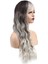 Perçemli Uzun Su Dalgası Fiber Sentetik Peruk- Ombre ve Röfleli 2