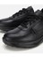 02AYH314020A100 ERKEK Deri Siyah Yumuşak Dokulu Yüksek Tabanlı Spor Ayakkabı 3