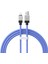 Coolplay Serisi Hızlı Şarj Kablosu USB To Ip 2.4A, 1m, Mavi 1