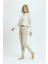 Jogger Paça Eşofman Altı Bej 3013 1