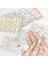 Store 500 Adet 10 Sayfa Sanatsal Çiçek Desenli Tırnak Sticker Protez Tırnak Kalıcı Oje 3D Süsleme, Çok Renkli 4
