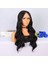 Siyah Su Dalgalı Tül Peruk 2