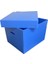 Plastik Arşiv Kutusu 41X35X30H Geniş 5 Klasör Kapasiteli Mavi Renkli Oluklu Plastik Arşiv ve Taşıma Kutusu Sağlam ve Suya Dayanıklı Corrugated Plastic Sheets Ofis Kutusu Office Box (10) 4