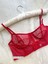 Kıırmızı Puantiyeli Brode Balenli Bra Sütyen Iç Çamaşırı Tanga Takımı 4
