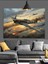 Uçak Gün Batımı Havada Dekoratif Kanvas - Mdf Ahşap Tablo 4