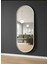Beyaz Elips Ayna 160X60 Dekoratif Salon Hol Dikey Duvar Aynası Metal Çerçeveli 3 Renk Seçeneği 1