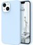 Apple iPhone 13 Uyumlu Silikon Kılıf - Pastel Renk Tonu Esnek Tam Koruma Kapak - Mavi 1