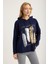 Yaldızlı Pano Desenli Sweat 3