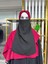 Iç Peçe Dikdörtgen ,hijab.nikap Siyah Renk 2