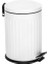 5-12- 16 Lt Vintage Serisi Amortisör Kapaklı Çöp Kovası (Banyo - Mutfak - Tuvalet - Balkon) (Beyaz, 5 Litre) 1