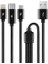Alumicable Trio Şarj Kablosu 1mt. Type-C, Lightning, Micro USB 4