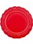 New 24 Rölyefli Pasta Tabağı 21 cm Kırmızı 1