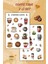 2 'li Kahve Temalı Sticker Etiket Seti - Coffee Sticker - Laptop Notebook Telefon 1