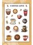 2 'li Kahve Temalı Sticker Etiket Seti - Coffee Sticker - Laptop Notebook Telefon 2