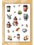 2 'li Kahve Temalı Sticker Etiket Seti - Coffee Sticker - Laptop Notebook Telefon 3