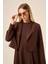 Kadın Ceket Elbise Takım Kahve 31210 4