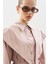 Üçgen Fularlı Oversıze Gömlek Soft Pembe 4