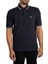 Erkek Regular Fit Yakası Çizgili Polo Yaka T-Shirt - Lacivert 1